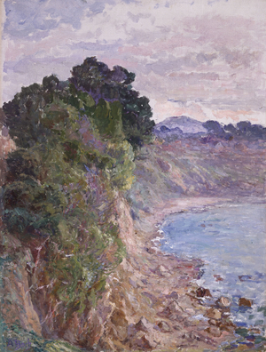 Cliffs on the Coast of Sanary, Provence (oil on canvas)