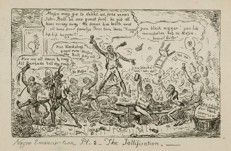Negro Emancipation - Pl 2 - The Jollification (engraving)
