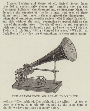 The Gramophone, or Speaking Machine (engraving)