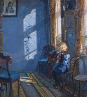 Sunshine in the blue livingroom, 1891 (painting)