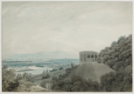 Rome from the Villa Madama, 1791 (pencil & watercolour on paper)