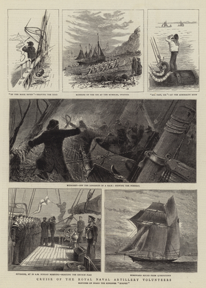 Cruise of the Royal Naval Artillery Volunteers (engraving)