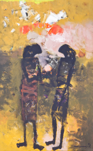 Shadows II, c.1986 (oil on canvas)