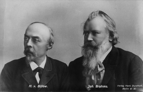 Johannes Brahms and Hans Von Bulow - portrait