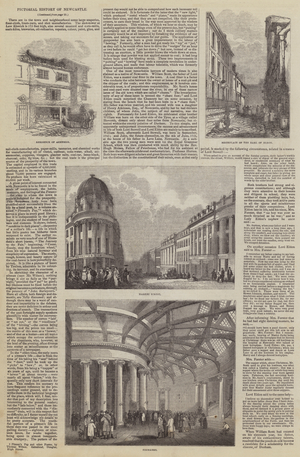 Pictorial History of Newcastle (engraving)