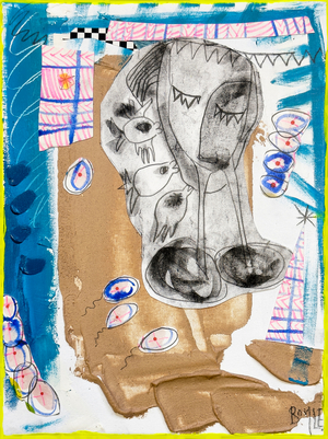 Please Let me Sleep, 2023, (Mixed Media on Canvas)