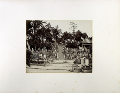 Cemetery at Krodani, 19th century (b/w photo)