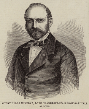 Count della Minerva, Late Charge d'Affaires of Sardinia, at Rome (engraving)