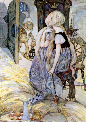 The Miller's Daughter (colour litho)