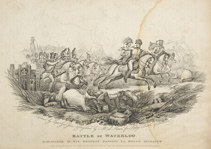 Bonaparte, in his retreat, passing La Belle Alliance.