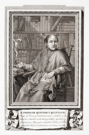 Pedro Benito Antonio Quevedo y Quintano, after an etching in Retratos de Los Españoles Ilustres, Madrid, Spain, pub. 1791