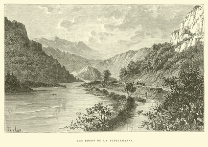 Les Bords de la Susquehanna (engraving)