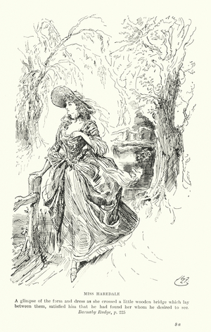 Illustration for Barnaby Rudge by Charles Dickens (litho)