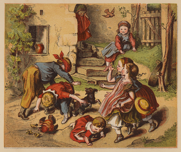 Blindman's Buff (colour litho)