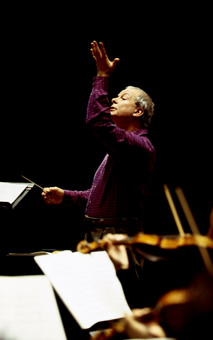 Christopher Hogwood, Paris, January 1999.  CH - British conductor b. 10 September 1941.