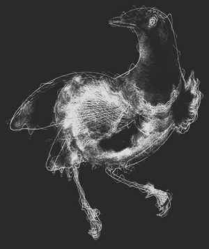 Bird III, 2020 (mixed media)