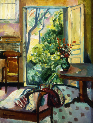 The Studio at l'Oustalet; l'Atelier de l'Oustalet, (oil on canvas)