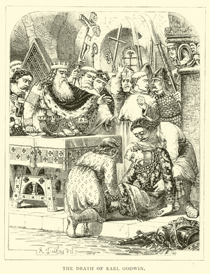 The death of Earl Godwin (engraving)