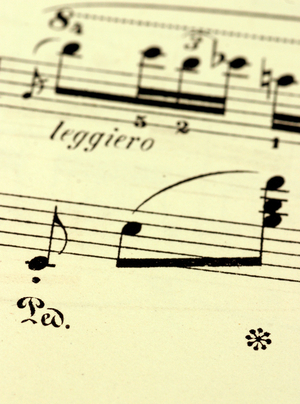 Piano music - pedal