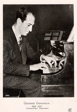 George Gershwin at piano