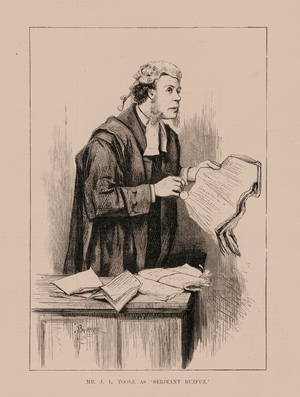 Mr JL Toole as 'Serjeant Buzfuz' (engraving)