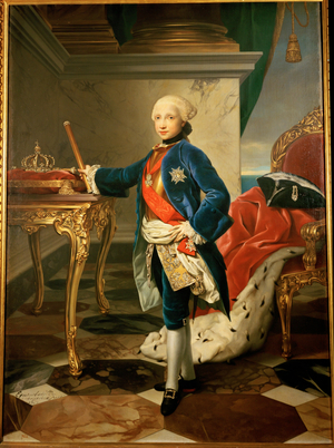 Ferdinand IV, King of Naples and the Two Sicilies, painted (painting on canvas)