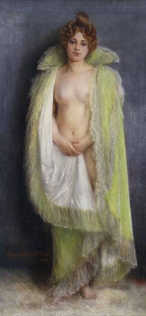 A Nude with a Green Cloak, 1899 (pastel)