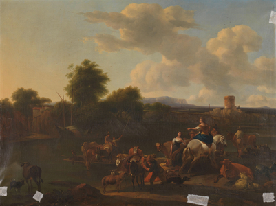 The Cattle Ferry, 1700-1799 (oil on canvas)