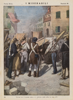 Illustration for Les Miserables by Victor Hugo (colour litho)