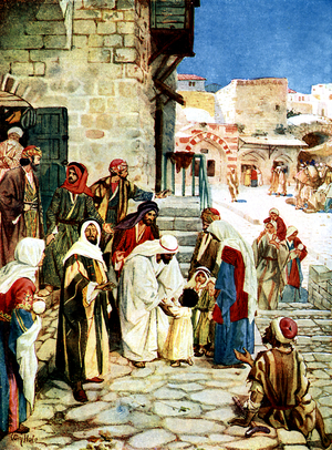Jesus and the little children - Bible