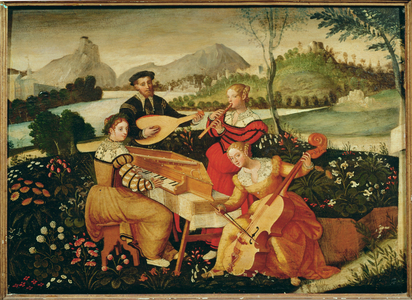 Concert in the country: instrumental music … (painting on canvas)