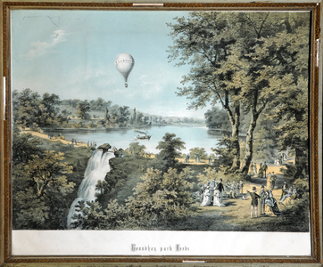 Roundhay Park, Leeds (colour litho)