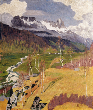 Autumn Landscape; Herbstlandschaft, 1903 (oil on cardboard)
