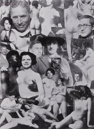 Erotic photography photomontage, 1929 (b/w photo)