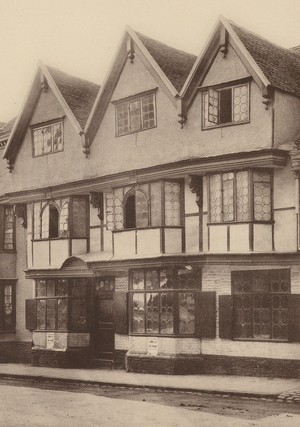 In St Dunstan's Street, Canterbury, Kent (b/w photo)