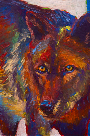 Stare Down, 2019 (oil on panel)