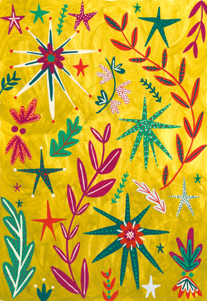 Olive Christmas, 2018 (gouache on paper)