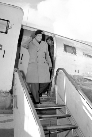 Oslo 19500312. General Bernard Law Montgomery, who is commander -in -chief of the …, 1950 (photo)