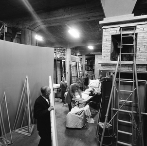 Oslo January 12, 1963. Norwegian national broadcaster is located in miserable premises and …, 1963 (photo)