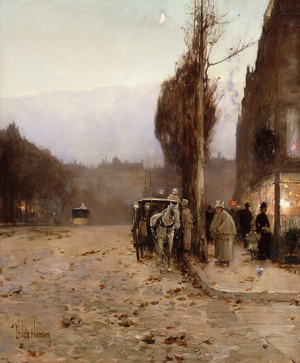 Paris at Twilight, 1887 (oil on canvas)