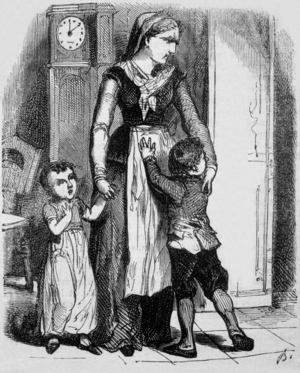 The Sandman, short story by E.T.A. Hoffmann (1817) in "The Night Pieces", 19th century engraving