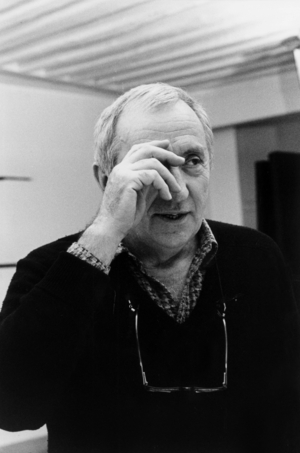 Pierre Soulages (b1919) french painter here in march 1987