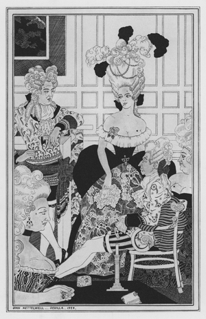 Illustration for The Way of the World by William Congreve (litho)