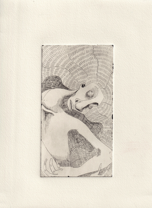 There is no loss, only lessons, 2023 (etching)