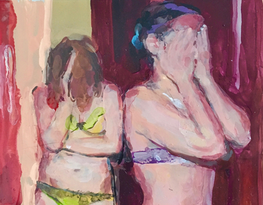 Club Girls, 2020 (enamel on aluminium)