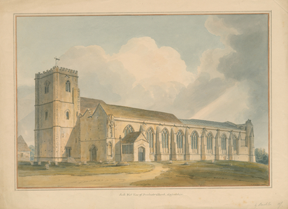 Oxfordshire - Dorchester Church, 1803 (w/c on paper)