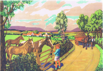 Horses, From a Folio of Colour school posters, c.1940-1950 (colour litho)