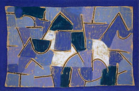 Blue Night, 1937 (pastel on cotton on colored paste on jute)