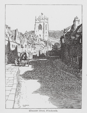 Gloucester Street, Winchcombe (litho)