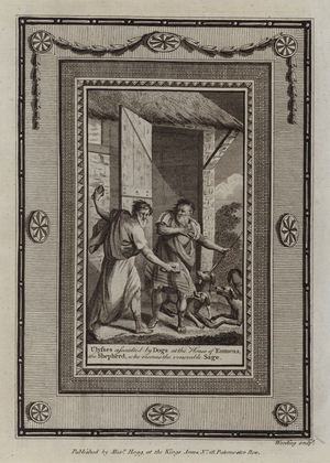 Illustration for Homer's Odyssey (engraving)